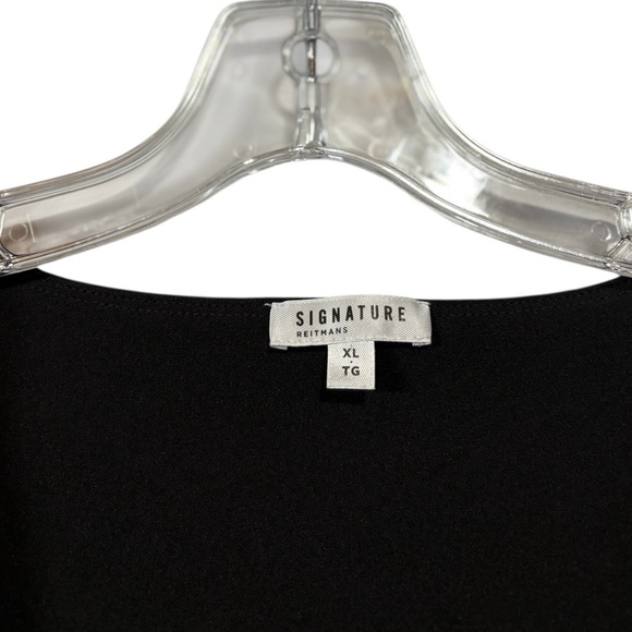 NWOT, Reitmans, Black Dress with Lace-Up Detail, XL - Picture 4 of 8